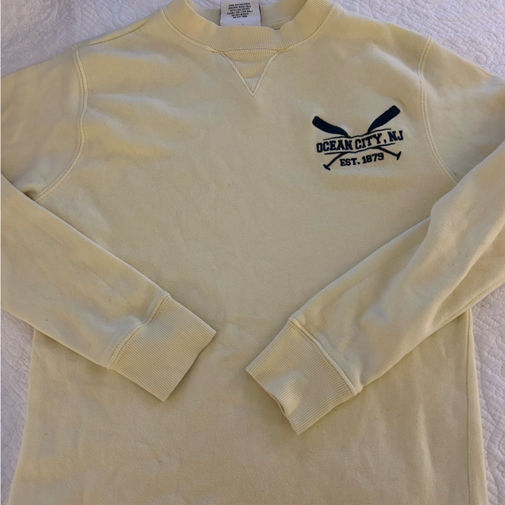 Ocean City Yellow Crewneck Sweatshirt